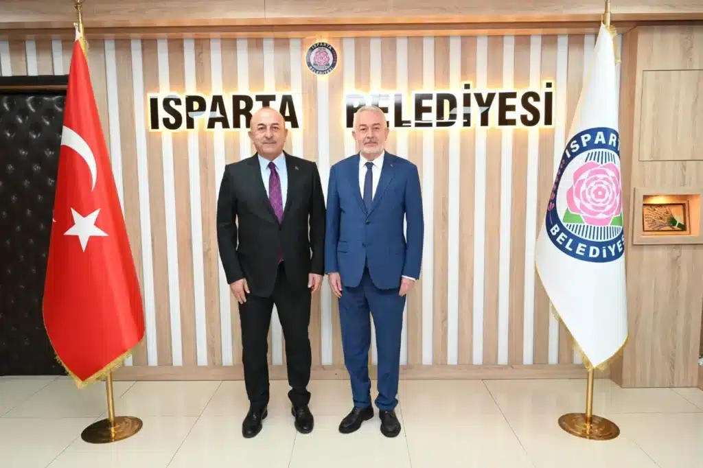 Isparta Belediye Başkanı Başdeğirmen, Mevlüt Çavuşoğlu’nu Ağırladı Cavusoglu Isparta5