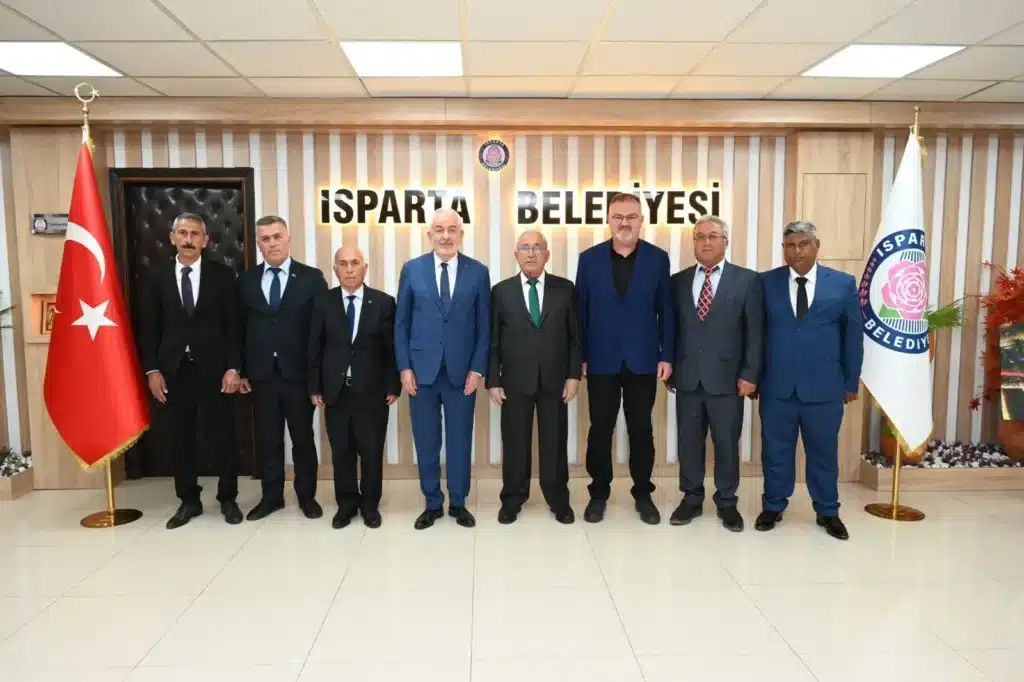 Gönen Heyetinden Başkan Başdeğirmen'e Hizmet Teşekkürü Gonen Heyeti Basdegirmene ziyarette bulundu