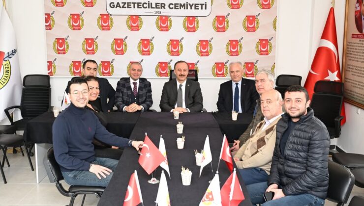 Vali Erin’den Gazeteciler Cemiyetine Ziyaret